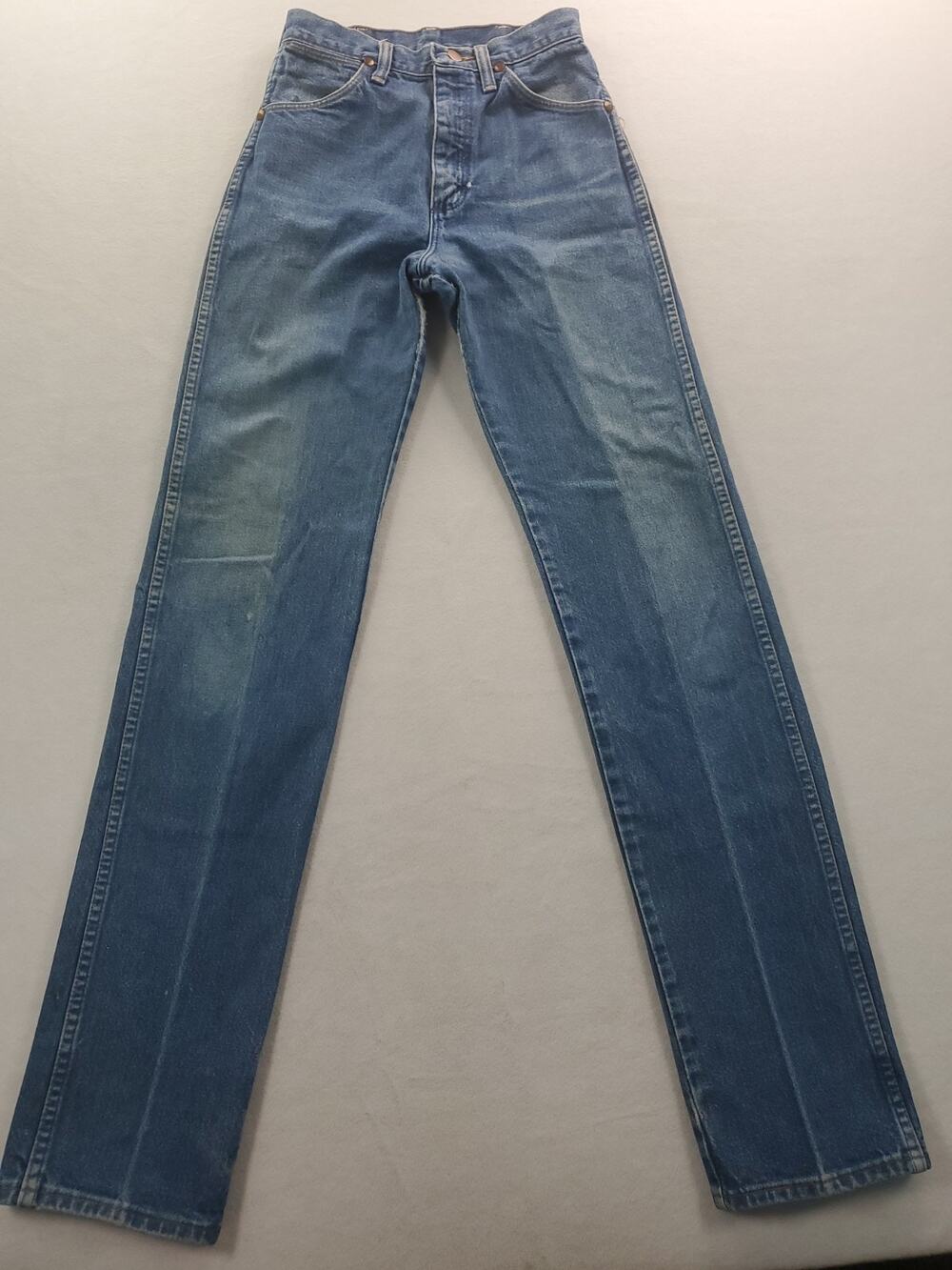 Vintage Wrangler Jeans Womens 9x36 Blue Cowboy Cut Denim 13MWZG Made USA 90s